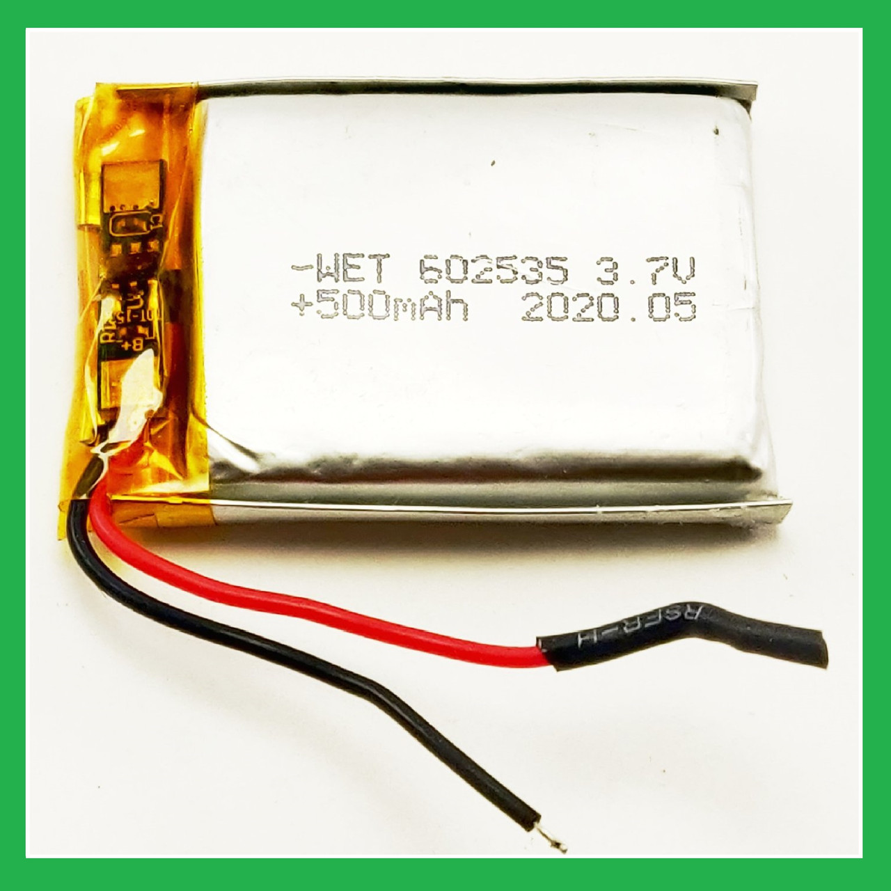 Літій-полімерний акумулятор Li-pol 602535, 500 mAh 3.7 V 1 шт.