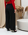 Модні жіночі брюки розмір плюс Кюлоти чорні (48-62), фото 2