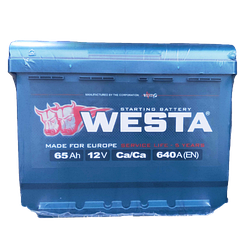 Акумулятор автомобільний Westa 6CT-65 Аз Premium