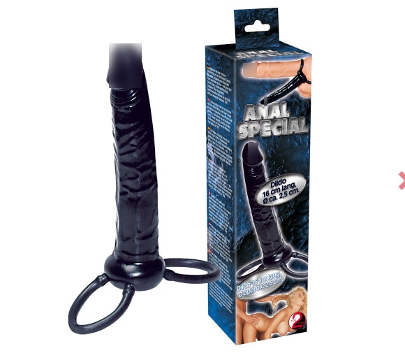 Анальна насадка Anal Special, чорна, фото 1
