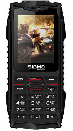 Телефон Sigma X-treme AZ68 Black Red Гарантія 12 місяців, фото 2