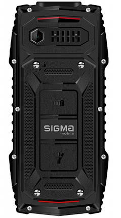Телефон Sigma X-treme AZ68 Black Red Гарантія 12 місяців, фото 2