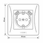 VIDEX BINERA Розетка одинарна із заземленням і 2USB біла, фото 2
