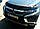 Дефлектор капоту, мухобойка Mitsubishi Pajero Sport 2015-2018 (Sim), фото 3