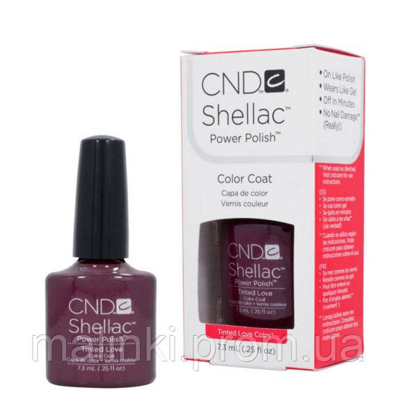 CND Shellac 7.3ml гель лак шеллак Оригинал, Tinted Love( темная малина) - фото 3 - id-p226050170