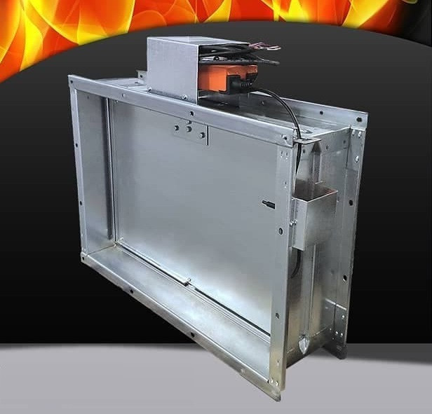 Клапан протипожежний KPU-1N-ON-800х800-2*f-EMP220(24)-out-72, фото 1