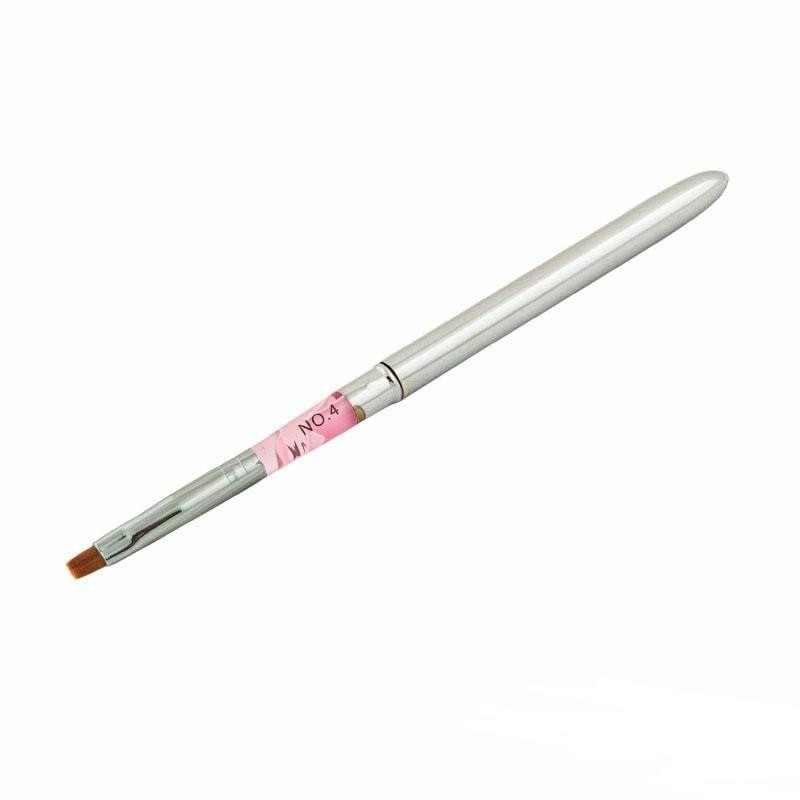 Пензель-трансформер для гелю, прямий, Starlet Professional № 4 штучний ворс, фото 1