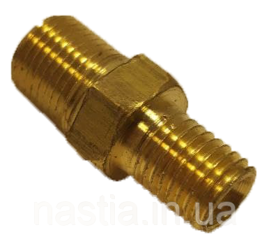 227962003 (11009009) З'єднувальний елемент(латунний, прямий), 1/8-1/4, Royal, Magic