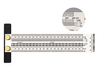 Линейка столяра 200 мм, миллиметровая