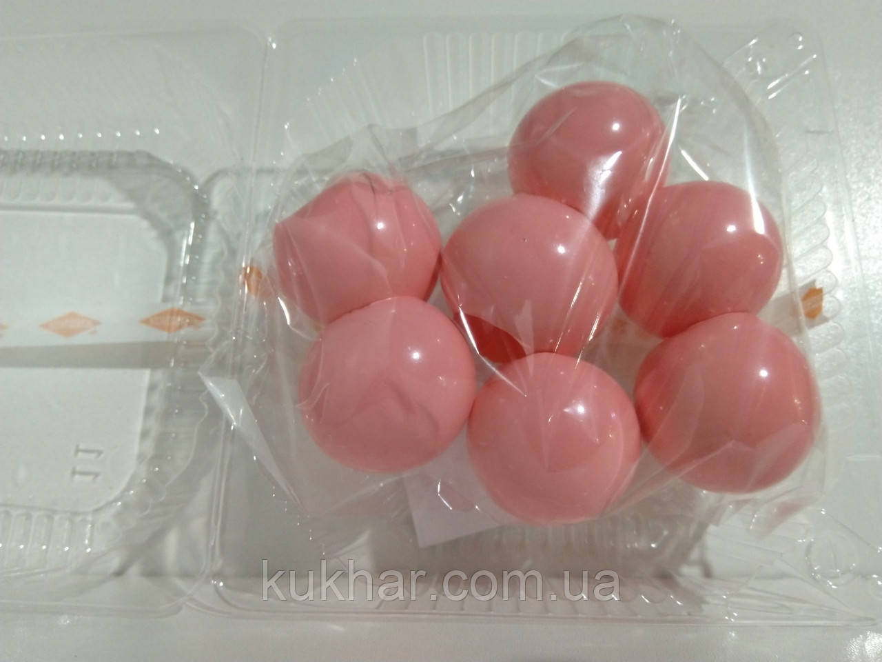 Желатинові кульки для прткрашання тортів Рожеві (7шт), фото 1