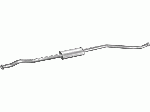 Резонатор Сітроен АХ (Citroen AX) 1.4 GT/1.4 D/1.5 D 86- (04.08) Polmostrow алюминизированный