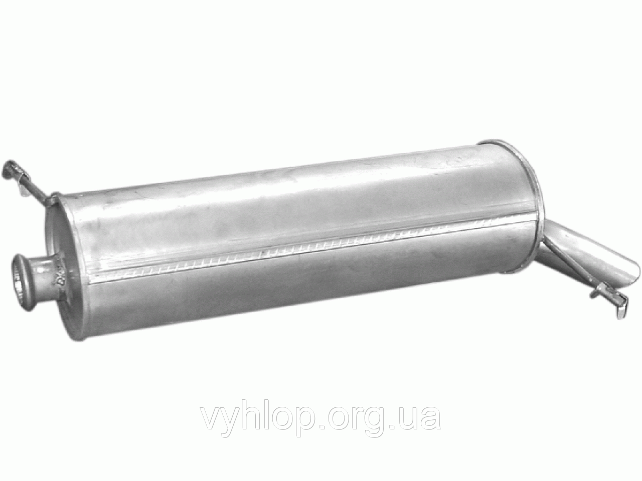 Глушник Сітроен С5 (Citroen C5) 2.0 HDi TD combi. HB 09/00 -08/02 (04.264) Polmostrow алюминизированный