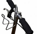 Флягодержатель, тримач пляшки алюмінієвий з кріпленням на кермо велосипеда, фото 2