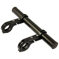 Розширювач керма велосипеда 20 см алюмінієвий, міні-кермо виносний, екстендер,міні виносної кермо,ЧОРНИЙ,штанга