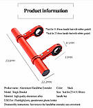 Розширювач керма велосипеда 20 см алюмінієвий, міні-кермо виносний, екстендер,міні виносної кермо,ЧОРНИЙ,штанга, фото 7