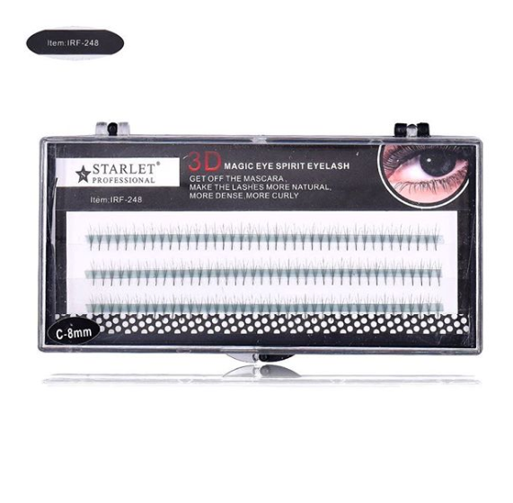 Пучкові вії Starlet Professional 3D, C-08 мм, фото 1
