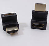 Перехідник Адаптер HDMI "куточок" 270° Подовжувач З'єднувач (тато-мама), фото 3
