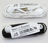 Навушники Гарнітура Samsung J5 Handfree Вакуумні з Мікрофоном, фото 3