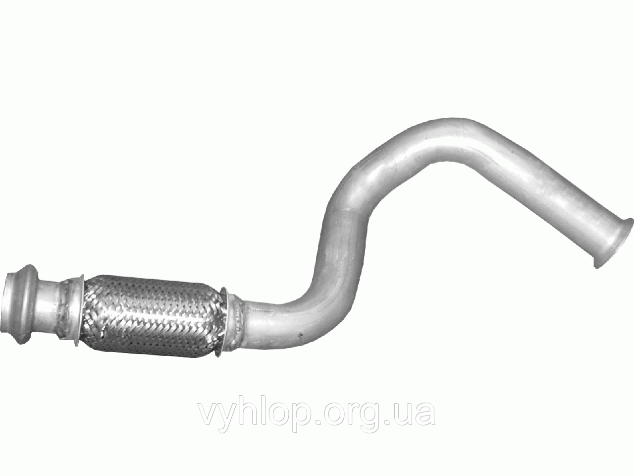 Труба коллекторная Ситроен Ксара (Citroen Xsara) 1.4 TD 03-05 (04.32) Polmostrow алюминизированная