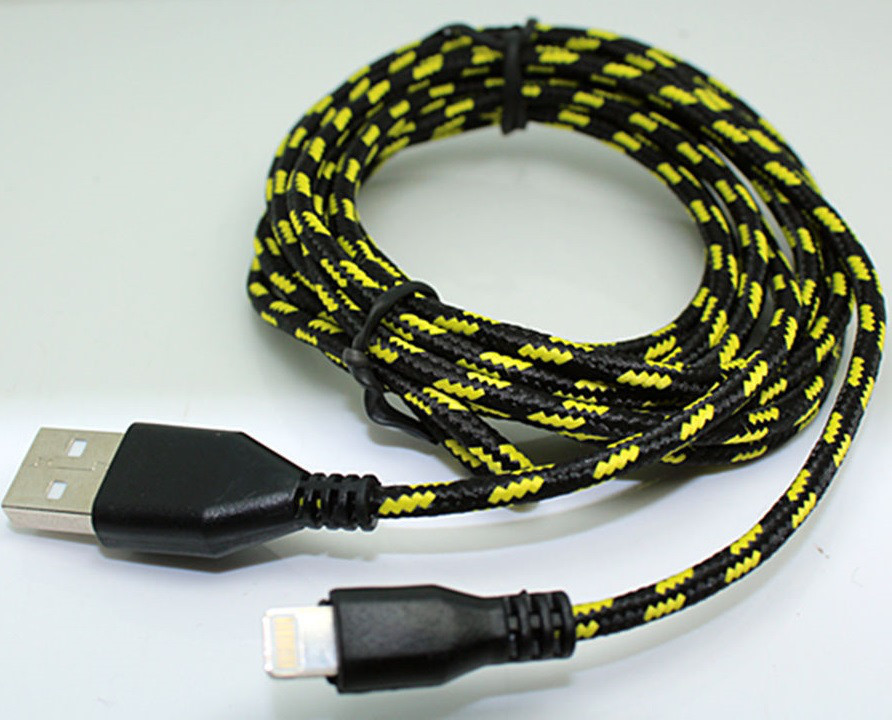 Кабель Lightning iPhone 5 6 7 iPad USB Шнур Тканинної Обплетенні