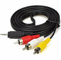 3 метра Кабель 3R-3.5 mm RCA AV Аудіо Відео Тюльпани