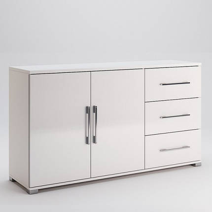 Комод Фемілі 2 двері 3 шухляди білий Глянець ТМ "Миро-марк", фото 2