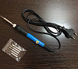 Паяльник 220V 60W з Регулятором Температури 200-450 ºC + 6 жала, фото 3