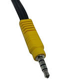 Кабель 3,5 jack (тато) на 3 RCA (мама) Подовжувач Перехідник 20 див., фото 3