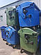 Пластиковий контейнер для сміття зі сферичною кришкою на 1,1 м3. Б/У (Бак для сміття), фото 3