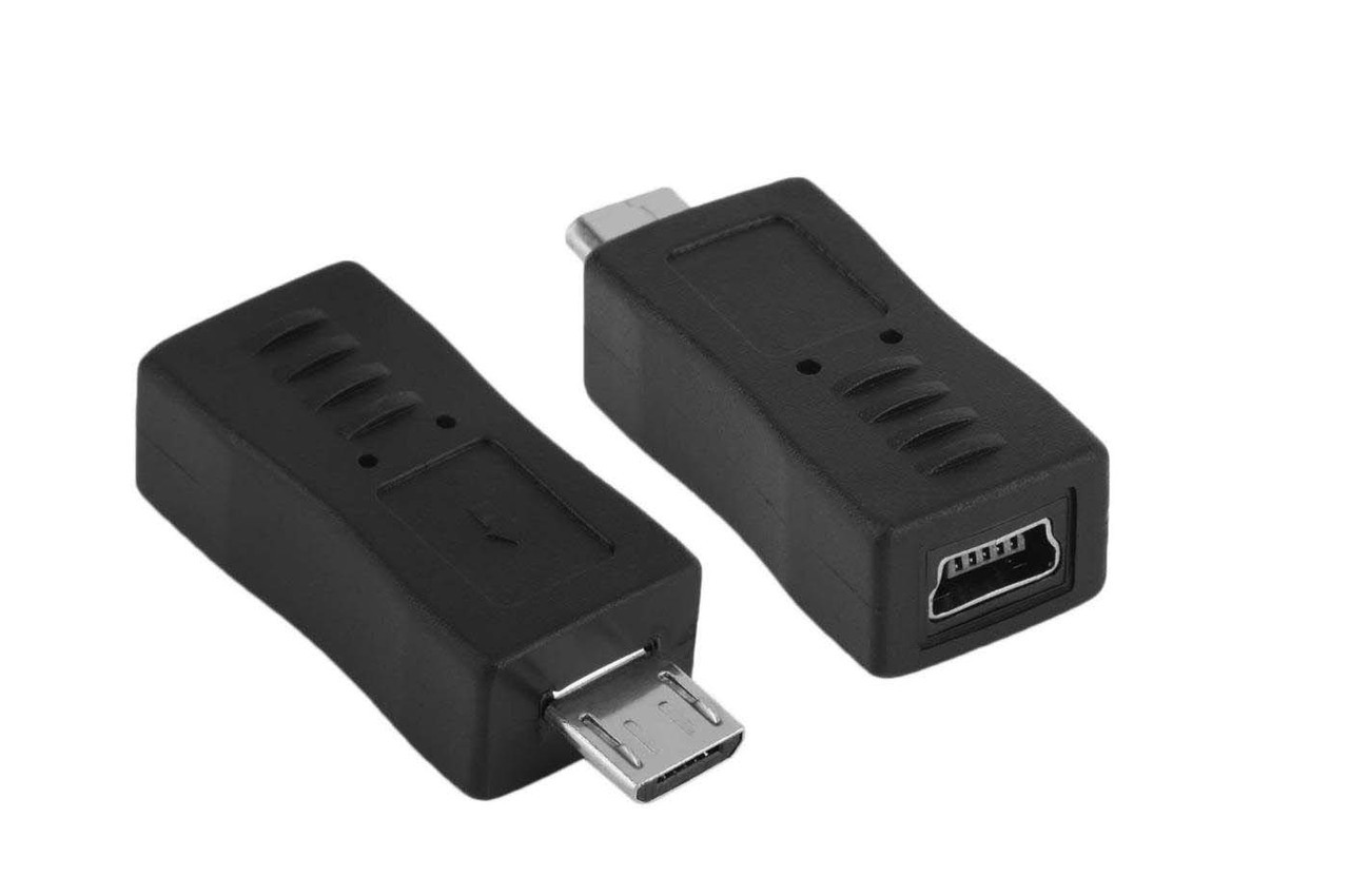 Перехідник адаптер mini USB мама на тато micro USB