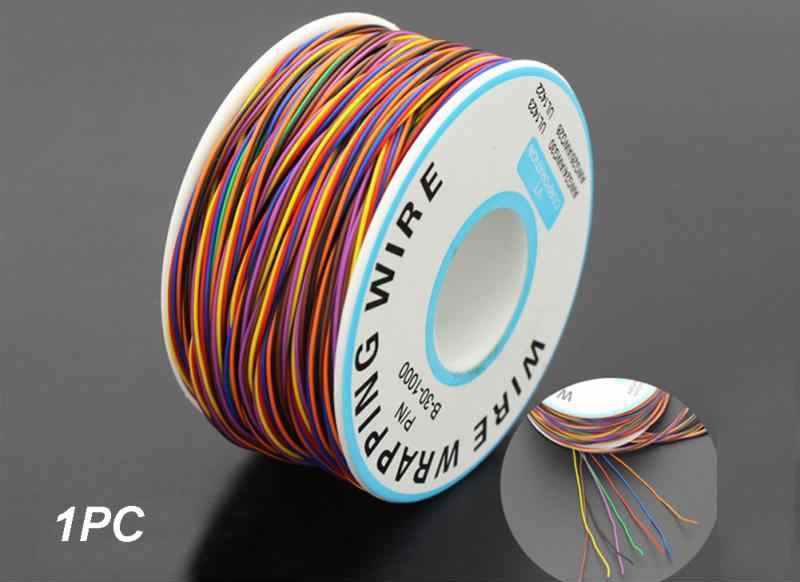 Дріт монтажний 30AWG3 0.25 мм 300м 8 кольорів для монтажу накруткою