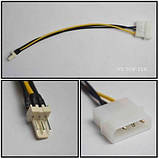 Перехідник молекс 4 pin -> 3 pin, fan кулер кабель живлення cooler molex, фото 2