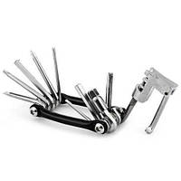 Вело мультитул 11 в 1 з витягами ланцюга інструмент ключі ремнабір тулз