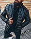 Чоловіча тепла коротка куртка шкіряна осіння/весняна, фото 5