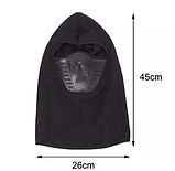 Балаклава з маскою флісова з вентиляцією AIR FLOW - колір чорний, фото 2