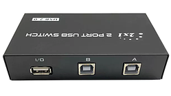 USB 2.0 світч на 2 порти для шарінга принтерів сканерів