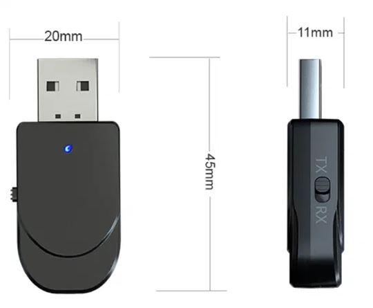 Адаптер Bluetooth 5.0 аудіо приймач-передавач KN330 2в1 блютуз