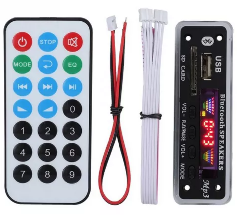 M02BT69 12V Модуль Bluetooth 5,0 MP3/WMA/WAV/FLAC/APE Авто, фото 1