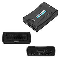 SCART на HDMI адаптер конвертер відео аудіо до 1080p 60fps