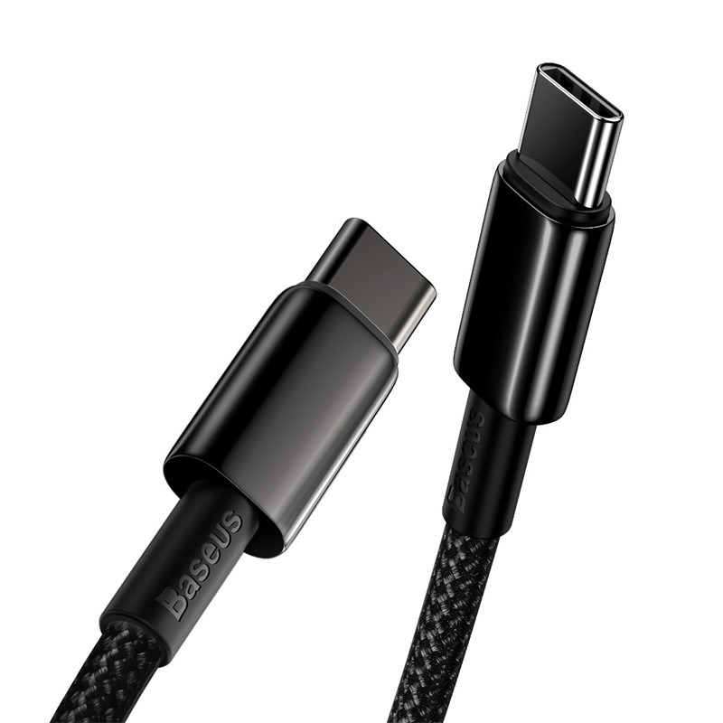 Кабель USB-C для зарядки MacBook Type-C Type C Baseus 2V 5A 100W 1m