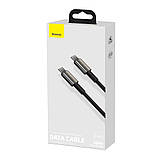 Кабель USB-C для зарядки MacBook Type-C Type C Baseus 2V 5A 100W 1m, фото 4