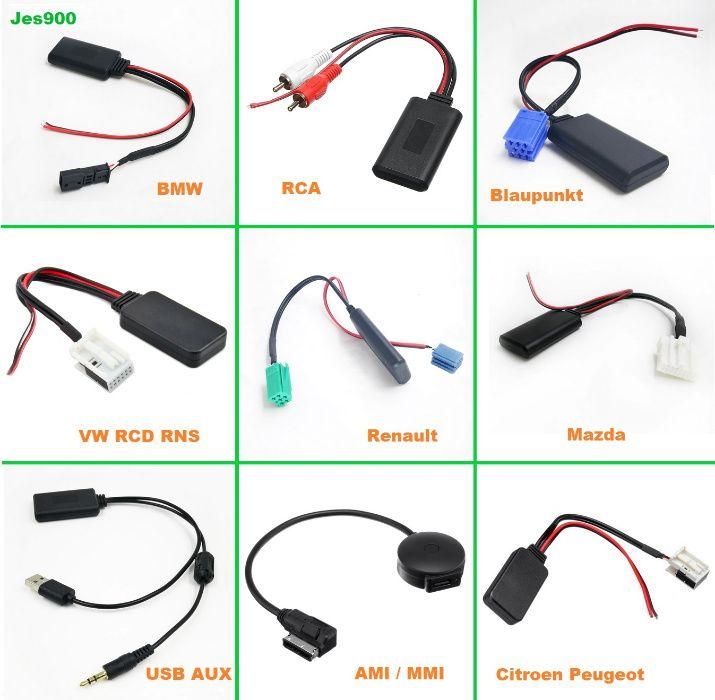 Bluetooth 5.0 Блютуз VW AUDI BMW Renault Сitroen Рeugeot Mazda RCA AUX