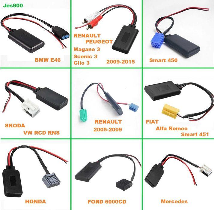 Bluetooth5.0 Блютуз VW Skoda Smart BMW Renault Ford Honda Mercedes AUX