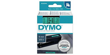 Картридж D1 DYMO 9 мм х 7м зелений пластик/чорний шрифт 40919/S0720740