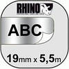 Картридж S0718200 з поліестеровою  стрічкою RHINO для термопринтерів DYMO 19 мм х 5,5 м, фото 4