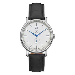 Чоловічий наручний годинник Mercedes-Benz Men's Watch, Classic Steel, silver-coloured / black / blue, артикул B66041619