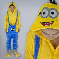 Кигуруми Миньон для детей Minion, миньоны пижама кигуруми комбинезон (сзади молния)
