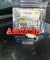 Лампочка 2-х цокольная LED T11_C5W SMD белая 4-диоды 24V-5 Вт SV8.5-8 36мм. (Solar) (упак.-10шт.) LS271_P