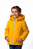 Дитяча демісезонна куртка на дівчинку Nestta жовта, фото 2