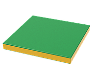 Мат детский гимнастический спортивный 120х100х10 см ПВХ сменный чехол для дома и спорт залов, детских комнат